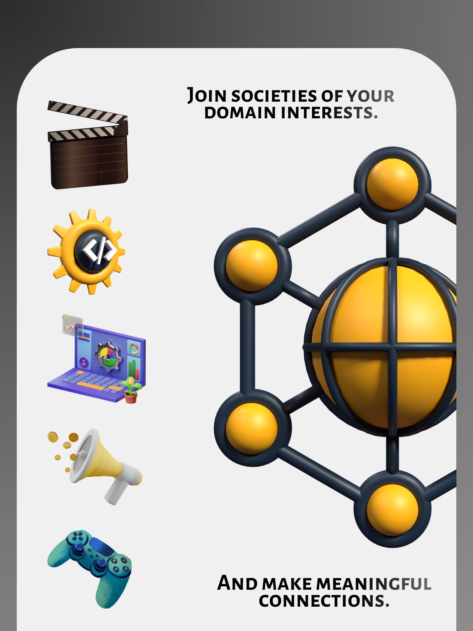 Societies & Alliances Interface
